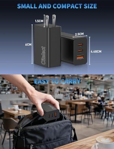 85W Dynamic Power GaN USB-C Fast Charger, 2C1A 3-Port, Max 65W, 3 Pack - color: Black, size: 3Pack