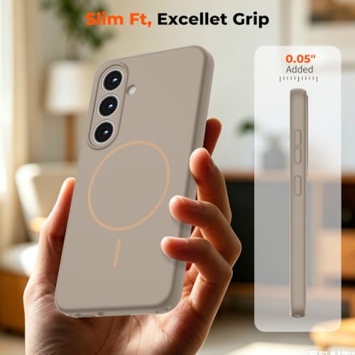 zapica Magnetic for Samsung Galaxy S26 FE Case/S25 FE Case, Desert Gold - color: Desert Gold, size: Samsung Galaxy S26 FE/S25 FE 6.7''