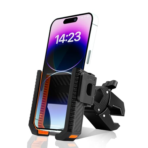 Wonwood_direct Bike Phone Holder Motorcycle Phone Mount, Handlebar Cell Phone Clamp, Phone Mount for Bike Motorcycle Scooter Golf Cart, Handlebar Phone Mount for 4.5-7" Phones