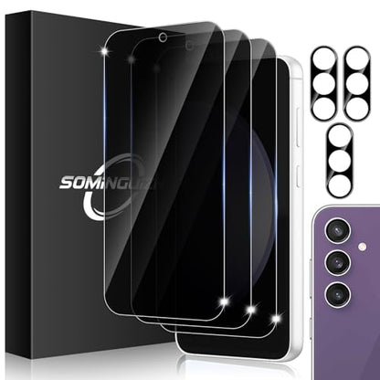 3+3 for Samsung Galaxy S23 FE 5G Privacy Screen Protector Camera Protector - size: Galaxy S23 FE Privacy