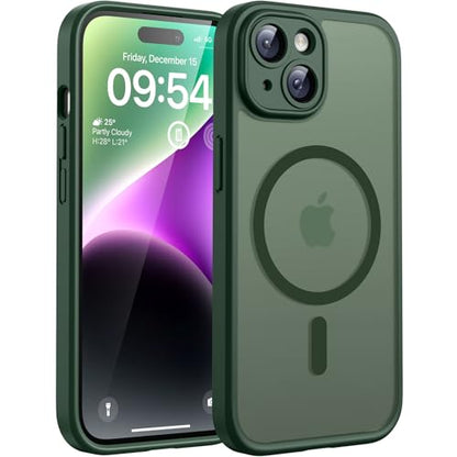 TOCOL for iPhone 14 Case, Compatible with MagSafe, Alpine Green - color: Alpine Green, size: Iphone 14