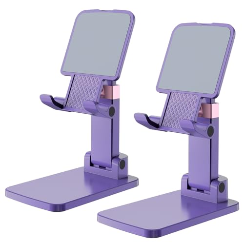 Cell Phone Stand Cute Mobile Holder For iPhone Desk Office Accessories - color: 07-Violet
