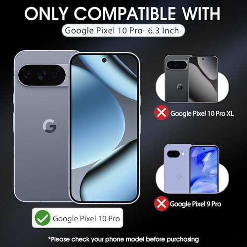 3 Pack Screen Protector for Google Pixel 10 Pro 6.3", HD Ultra-Thin Full Coverage Soft TPU Hydrogel Film Google Pixel 10 Pro - Fingerprint ID Compatible, Self-Healing, Touch Sensitive - size: Google Pixel 10 Pro