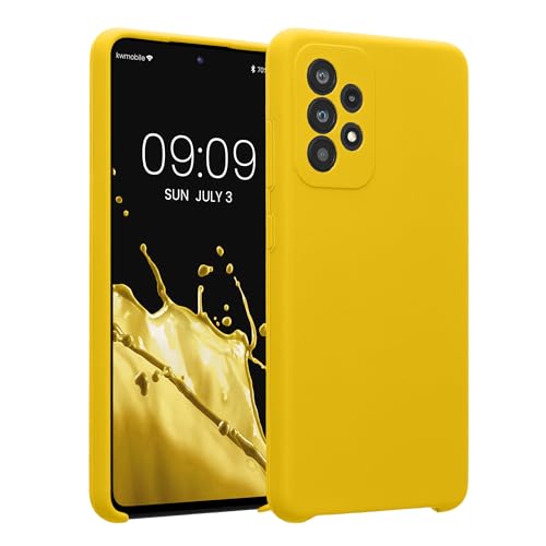 kwmobile Case Compatible with Samsung Galaxy A52 / A52 5G / A52s 5G Case - Slim TPU Silicone Phone Cover - Soft Touch Finish - Radiant Yellow - color: Radiant Yellow, size: Galaxy A52 / A52 5G / A52s 5G