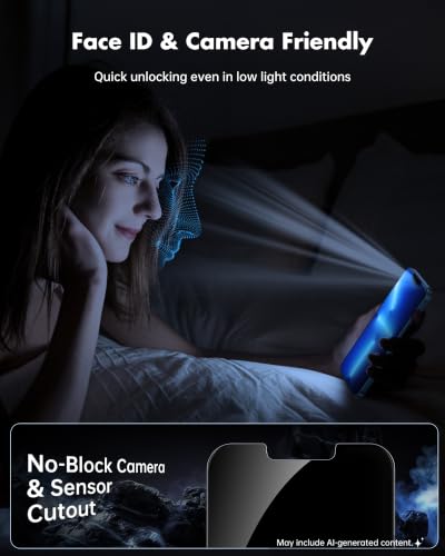 UNBREAKcable Privacy Screen Protector for iPhone 14/13/13 Pro, 2-Pack - size: iPhone 14/13/13 Pro