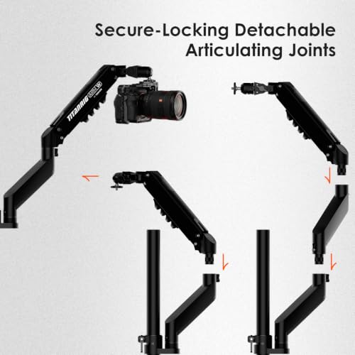 TARION Pneumatic Camera Mount 25" Modular 3-Section Titanrig Arm W - size: Arm W (Pneumatic - Camera)
