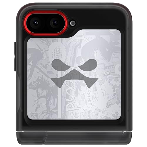 Ghostek Covert Clear Galaxy Z Flip 6 Case with Built-in Kickstand and Full Hinge Protection Shockproof Protective Phone Cover Designed for 2024 Samsung Galaxy Z Flip6 (6.7") (Smoke) - color: Smoke, size: Galaxy Z Flip 6