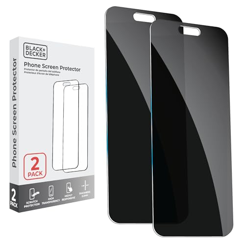 BLACK+DECKER 2 Pack Privacy Screen Protector for iPhone 14 Pro, Anti-Spy - size: Privacy_iPhone 14 Pro