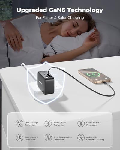 SUPERONE 4 in 1 Retractable iPhone Charger - color: Black
