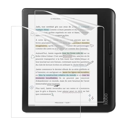 MoKo 2 Pack Anti-Glare Screen Protector for 7 inch Kobo Libra Colour 2024 - size: 2 Pack
