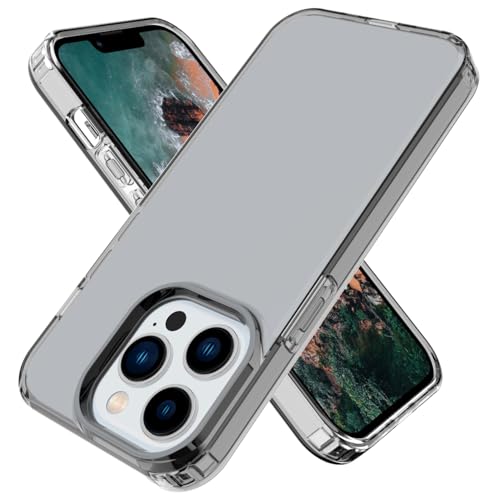 Phone Case for iPhone 14 Pro Clear, [Crystal Clear][Non-Yellowing] Slim Shockproof Reinforced Drop Protective Flexible TPU Back Cover Phone Case for iPhone 14 Pro Protective Case(Black) - color: Black