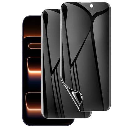 LYWHL 2 Pack for iPhone 17 Pro Max Privacy Screen Protector [Like Original Touch Sensitivity], Anti-Spy Private 17 Pro Max Film [Non-Glass], Case Friendly, Scratch-Resistant, Self-Healing - size: 6.9 inch - iPhone 17 Pro Max