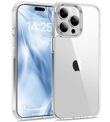 USLAI Case for iPhone 14 Pro Max, Anti-Yellowing, Crystal Clear Back, Shockproof & Military‑Grade Drop Protection - Transparent - color: Clear, size: iPhone 14 Pro Max