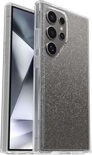 OtterBox Symmetry Case for Samsung Galaxy S24 Ultra, Stardust - Slim Protective Phone Case, Stylish Drop Proof, Shockproof Wireless Charging, Anti-Scratch Hard Shell, Raised Screen Bumper - color: Stardust (Clear/Glitter)