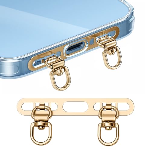 Phone Tether Tab, Bending Design 0.2mm Ultra-thin Stainless Steel Cellphone Lanyard Metal Patch Tether Tab - color: K