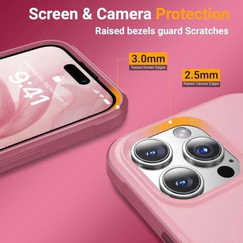 jaroco Magnetic for iPhone 16 Pro Max Case Heavy Duty Rugged Dual-Layer Pink - color: Pink, size: iPhone 16 Pro Max