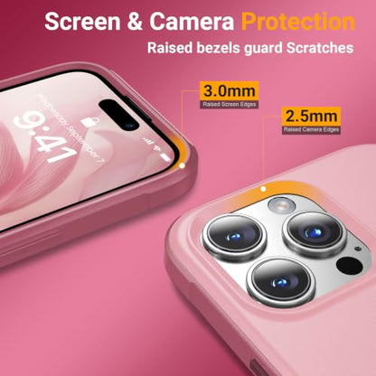 jaroco Magnetic for iPhone 16 Pro Max Case Heavy Duty Rugged Dual-Layer Pink - color: Pink, size: iPhone 16 Pro Max
