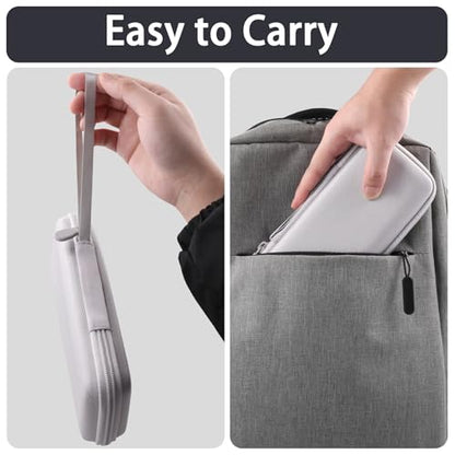 Hard Travel Case for UEQ/VBA/KEEPRO 3 in 1 Wireless Charging Station - color: White Case