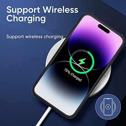 Battery Case for iPhone 14 Pro Max, 12000mAh High-Capacity Protective Rechargeable Extended Charger Cover Compatible with iPhone 14 Pro Max (6.7 inch) Wireless Charging Case Support Carplay - Black - size: iPhone 14 Pro Max