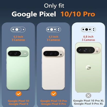 Battery Case for Google Pixel 10/10 Pro,10000mAh Rechargeable Portable Charging Case with Wireless Charging Compatible for Google Pixel 10/10 Pro (6.3 inch) Extend Battery Pack Charger Case (Black) - size: Google Pixel 10/10 Pro