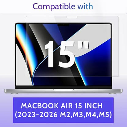 Peslv 3-Pack Anti Blue Light Screen Protector for MacBook Air 15 Inch - size: MacBook Air 15" 2023-2025
