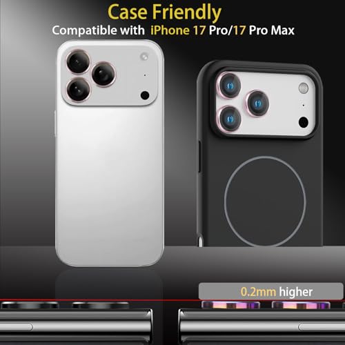 Camera Lens Protector for iPhone 17 Pro/17 Pro Max, Pink - color: Pink