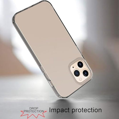 Phone Case for iPhone 12 Pro Clear, [Crystal Clear][Non-Yellowing] Slim Shockproof Reinforced Drop Protective Flexible TPU Back Cover Phone Case for iPhone 12 Pro Protective Case(Black) - color: Black