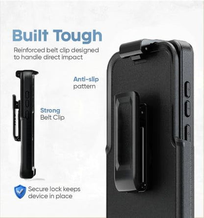 MOTIVE Waterproof Case with Belt Clip Samsung Galaxy s26 Ultra | 6.9" | Built-in screen protector, Full protection, compatible with MagSafe, 360° holster - size: s26 Ultra