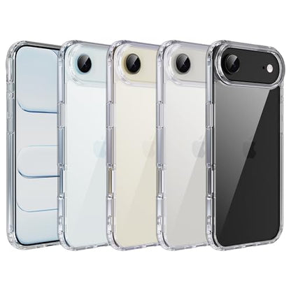 for iPhone 17 air Case Transparent Phone Cover, [10 FT Military Grade Drop Protection] Slim Durable Shockproof Protective Bumper (Transparent, iPhone 17 air) - color: Transparent, size: iPhone 17 Air