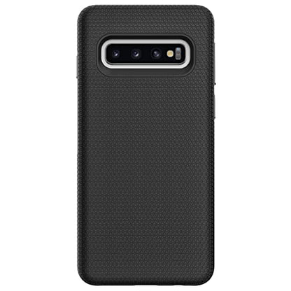 KIOMY Case for Samsung Galaxy S10, Shockproof Bumper Protective Cover Hybrid Design Hard PC Back with Flexible TPU Inner 2 in 1 Dual Layers Design (Matte Black) - color: Black