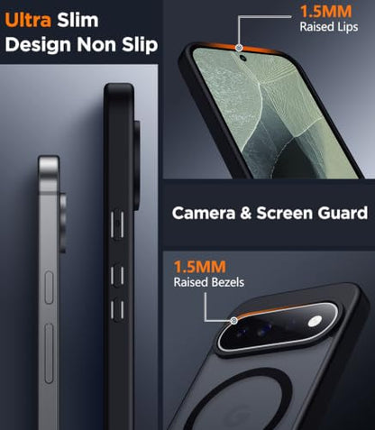 SPIDERCASE Magnetic for Google Pixel 11 Pro XL Case,Black - color: Black, size: Pixel 11 Pro XL