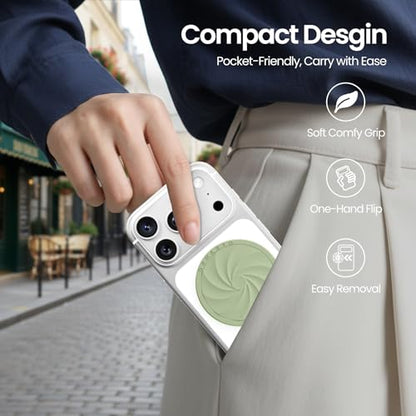 ORNARTO Vortuxe for MagSafe Phone Grip with Kickstand, Matcha - color: Matcha