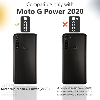 Designed for Motorola G Power Case with Belt Clip Holster | Rugged Holster & Protective Phone Case Combo with Anti-Slip Texture - Black - style: G Power 2020