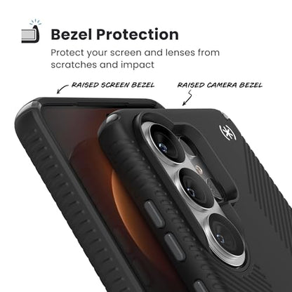 Speck Samsung Galaxy S26 Ultra Presidio2 Grip + Magnet Case - Black/Slate Grey/White - color: Black, size: Samsung Galaxy S26 Ultra