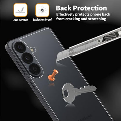 3-Pack PET Plastic Soft Film Back Protector for Galaxy S26 - size: Galaxy S26 Back Film