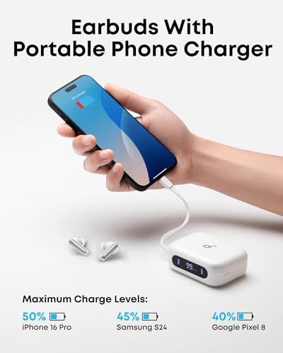 Soundcore P41i by Anker Adaptive Noise Cancelling Earbuds - color: White, style: No Lightning Adapter
