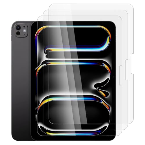 3pcs Tempered Glass Screen Protector for Apple iPad PRO 13 Inch M5 8th Gen 2025 2026 Guard Bulk