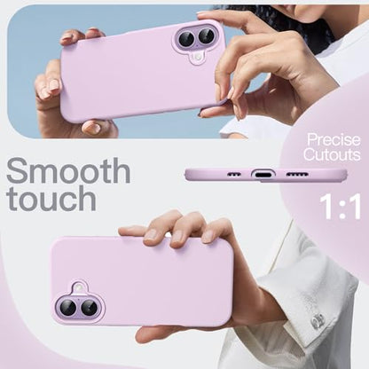 JETech Silicone Case for iPhone 17, Purple | Silky Soft Touch, Shockproof Protection, Scratch Resistant, Microfiber Lining - color: Purple, size: iPhone 17