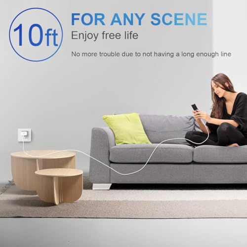 iPhone Charger Fast Charging 10FT iPhones 17 16 15 Charger 3 Pack - color: White, size: 10FT
