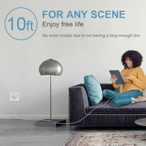 iPhone Charger Fast Charging 10FT iPhones 17 16 15 Charger - color: Purple, size: 10FT