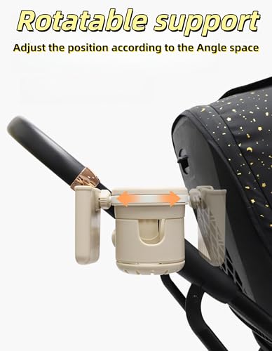 3-in-1 Stroller Cup Holder, Baby Stroller Accessories with Bottle Holder, Phone Mount, and Drink Caddy for Strollers, Perfect for Parents on The Go (Black) - style: Black