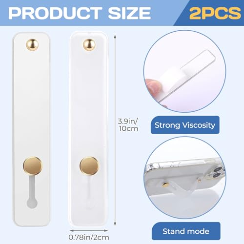 2PCS Phone Grip Finger Holder Loopy Phone Case Phone Grips for Back of Phone Universal Portable Phone Strap for Most Smartphones