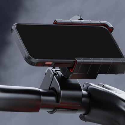 Motorcycle Phone Holder Mount with Vibration Dampening Shock Absorption Phone Bracket Base for Motorbike Navigation and Riding Use