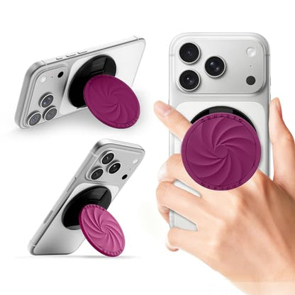 ORNARTO Vortuxe for MagSafe Phone Grip with Kickstand, Fuchsia - color: Fuchsia