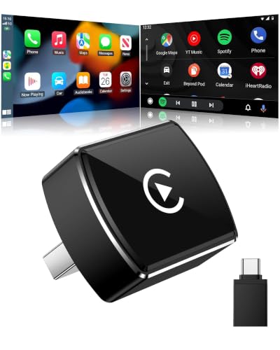 Wireless CarPlay Adapter, USB/USB-C Plug Supports iPhone & Android Phones - color: Wireless CarPlay Adapter
