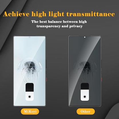 2 Pack Privacy Screen Protector for Nubia Red Magic 10 Pro/Magic 10 Pro+, Tempered Glass Film full Coverage Anti Scratch, Anti-Spy, 9H Hardness, Bubble Free Privacy Screen Protector - size: Nubia Red Magic 10 Pro/10 Pro+