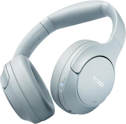 TOZO Hybrid Active Noise Cancelling Headphones, Hi Res Audio - color: Blue