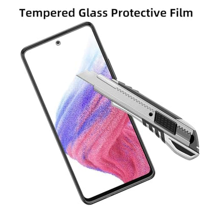 4 Pack Glass Screen Protector Compatible for Samsung Galaxy A53 5G / SM-A536U SM-A536U1 [9H Hardness]-HD Screen Tempered Glass, Scratch Resistant,Easy Install [Case Friendly] - size: Galaxy A53 5G