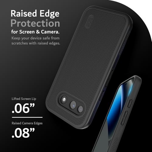 TUDIA for Google Pixel 10a Case (2026) - [MergeGrip] Dual Layer Heavy Duty Slim [Military Grade Drop Tested] Shockproof Protective Pixel 10A Phone Cases - Black - color: Black, size: Pixel 10a Standard