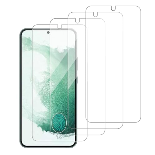 4 Pack Glass Screen Protector Compatible for Samsung Galaxy S22 plus / S22+ / SM-S906U [9H Hardness]-HD Screen Tempered Glass, Scratch Resistant,Easy Install [Case Friendly] - size: Galaxy S22 Plus / S22+